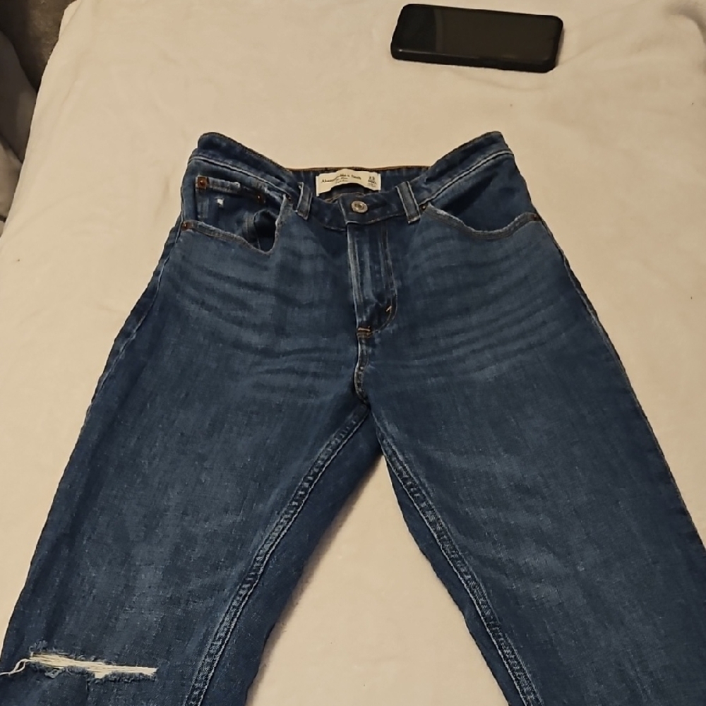 Abercrombie & Fitch High Rise Blue Jeans